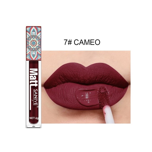 9 Colors Matte Nude Liquid Lipstick Dark Red Brown Velvet Lip Gloss Long Lasting Waterproof Pigment Makeup Lip Glaze Cosmetic