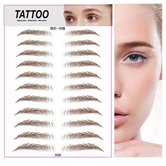 O.TW O.O 3D Simulation Eyebrow Stickers Waterproof Like Eyebrow Hair Makeup Easy to Wear Long Lasting Natural Eyebrows Tattoo Sticker