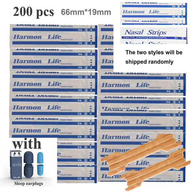 100-300pcs Breathe Nasal Strips Right Aid Stop Snoring Nose Patch Good Sleep Patch Product Easier Breathe Random Pattern