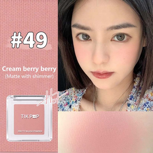 New 6 Colors Cosmetic Blush Makeup Palette Mineral Powder Lipstick Lasting Natural Cream Cheek Tint Orange Peach Pink Blush