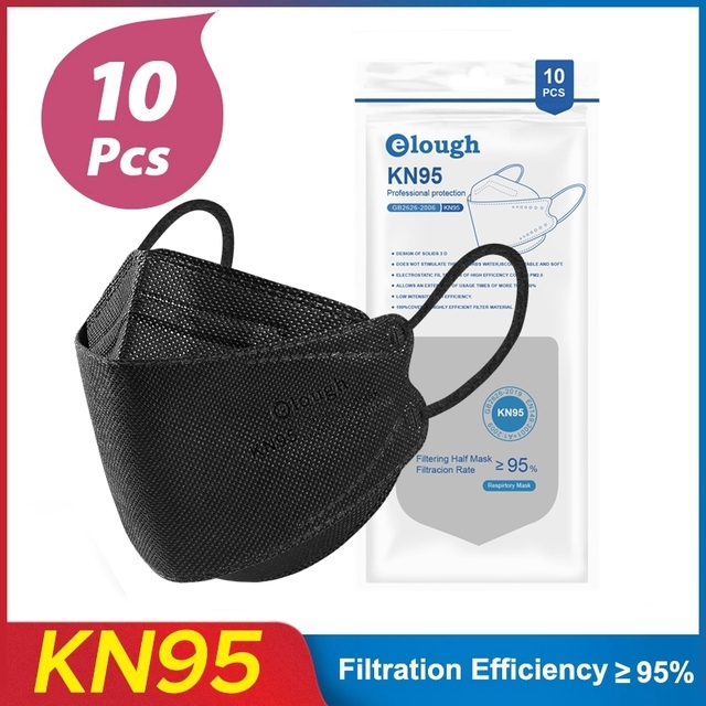 Elough FFP2 Masks KN95 Fish Mascarillas Homolucada Spain ffp2necce Respiratory Filter Reusable Protective Face Mask Mask