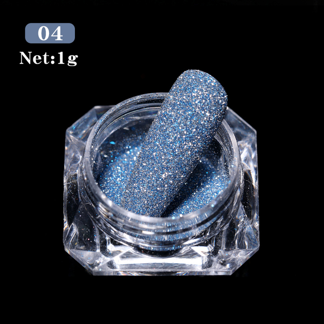 Born Pretty Reflective Glitter Powder Bright Light Shining Nail Chrome Pigment Dust Powder Nail Decoration for Gel Polish