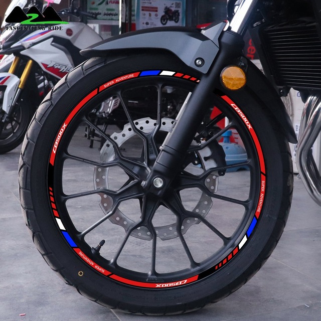 Motorcycle accessories for honda cb500x motorcycle wheel hub sticker retrofit waterproof rim rim