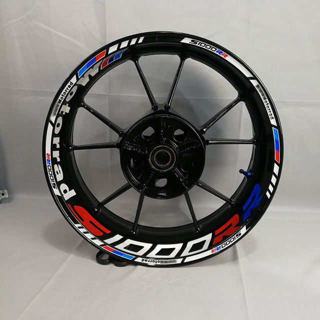 Used to customize the motorcycle inner rim for BM W 1000RR before and after wheel refurbishment sticker, waterproof and reflective rim