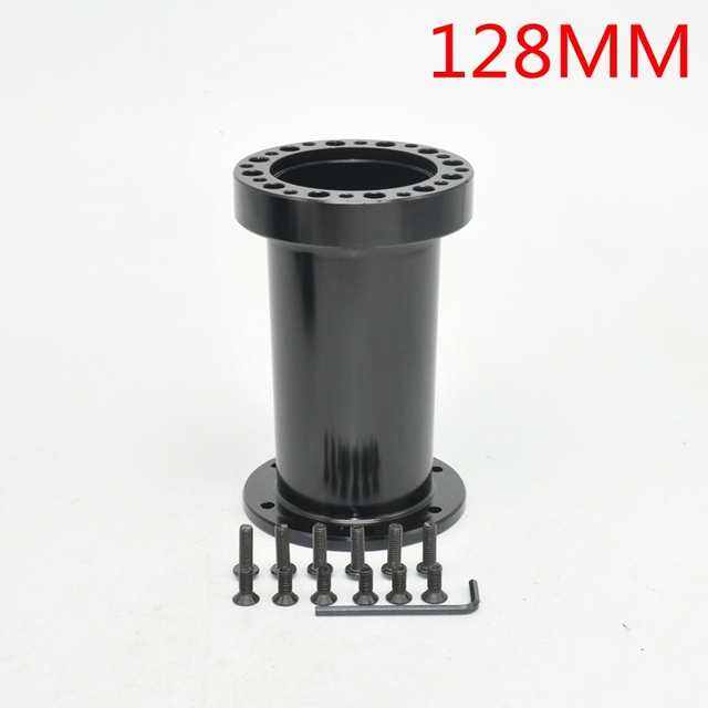 Universal Steering Wheel Hub Spacer 13mm 51mm 76mm 101mm 128mm Steering Wheel Hub Boss Kit Adapter Spacer Black