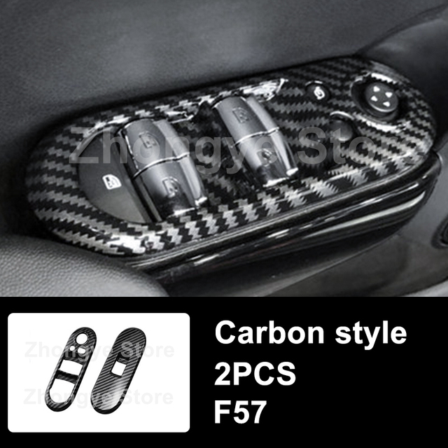 Modified Style Carbon Fiber Car Interior Stickers For Mini One Cooper S JCW Clubman F54 F55 F56 F57 F60 Countryman Accessories