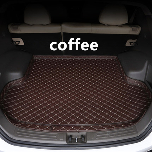 Sengayer Car Trunk Mat All Weather Auto Tail Boot Luggage Pad Carpet High Side Cargo Liner Fit For Nissan Tiida 2006 2007-2021