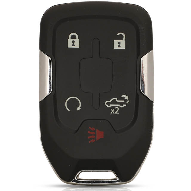 jingyuqin Smart Keyless Fob Shell For Chevrolet Tahoe Silverado Suburban Tahoe GMC Sierra Acadia Terrain Yukon Remote Key Case