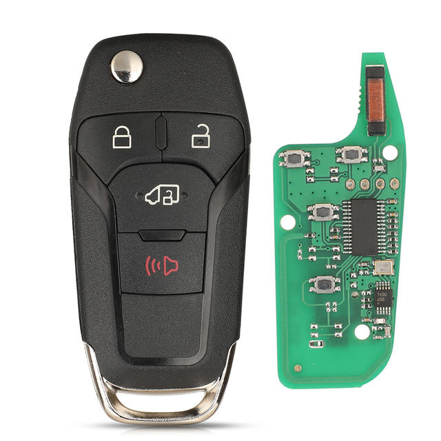 Kootri N5F-A08TAA Folding Remote Smart Car Key for Ford Escort Fusion Transit F150 F250 ID49 PCF7945P Chip 315MHZ 2/3/4 Buttons