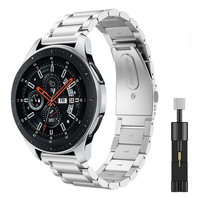 22mm Metal Strap for Samsung Galaxy Watch 3 45mm/Huawei Watch 3 GT3/Amazfit GTR Stainless Steel Strap for 20mm Galaxy Watch 4