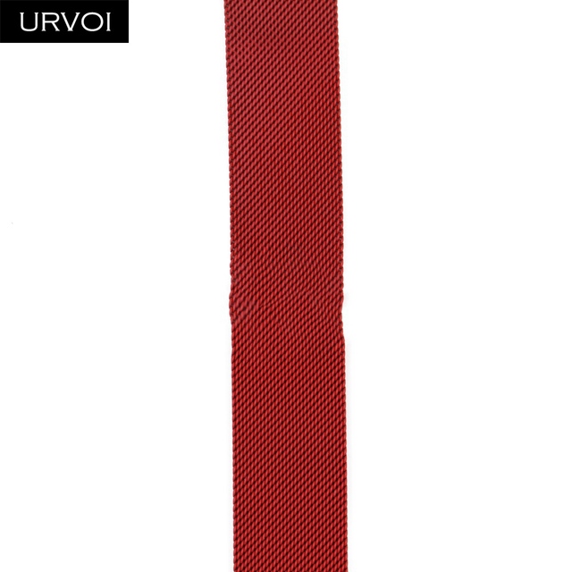 URVOI Mesh Strap for Apple Watch Series 7 6 SE 543 milanese Loop Band for iwatch Stainless Steel Colors Black Silver Blue 4145mm