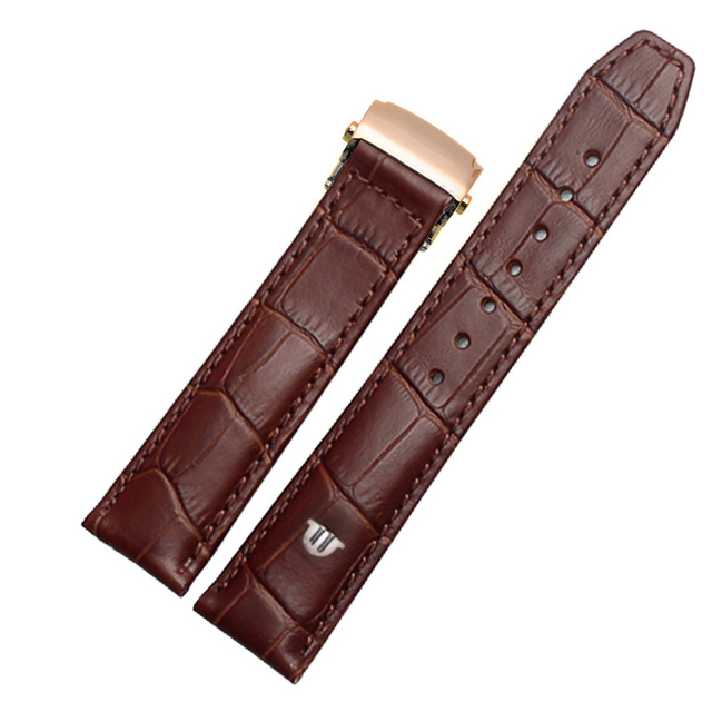 Genuine leather watch strap 20mm 22mm for Maurice Lacroix watchband folding buckle leisure business cowhide bracelet