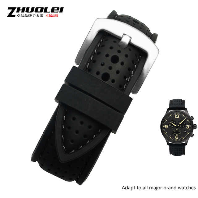 New Breathable Silicone Sport Band For Hua Wei Sam Sung Watchband 20mm 22mm Rubber Strap For Mido-T-issot Ya-Mega Accessories