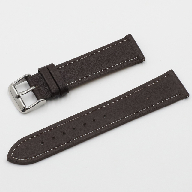 High Quality Retro Watch Strap Band 18mm 20mm 22mm 24mm Leather Watchbands Gray Black Brown Blue For Men Watch Accessories