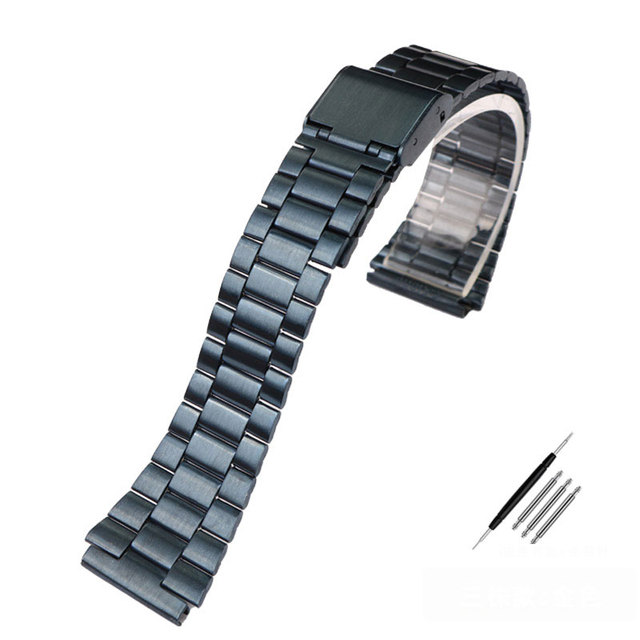 Vintage Small Square Metal Watchband For Casio a159w-n1 a158wa A168 Strap Stainless Steel Bracelet 18mm Wristband Accessories
