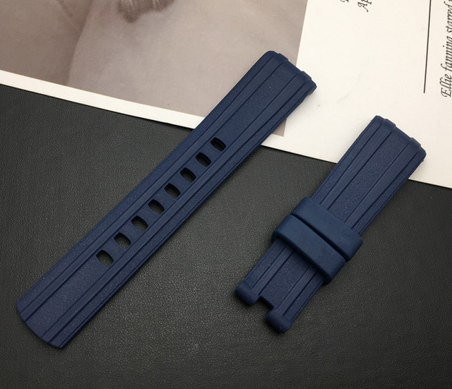 Top Quality 20mm Soft Fluorine Rubber Silicone Watches Strap Buckle Grind Arenaceous Strap Special for Omega Strap for Seamaster 300