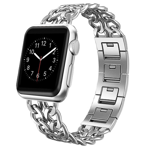 Stainless Steel Strap for Apple Watch 7 SE 6 5 4 Band 40mm 41 45 44mm Band Metal Connect Bracelet Strap for iwatch Series 3 38 42mm