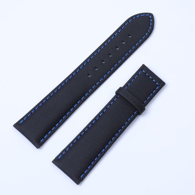 Nylon Leather Canvas Watchband for Omega Watch Band Speedmaster At150 19mm 20mm 21mm 22mm Watch Band Planet Ocean Seiko Hamilton