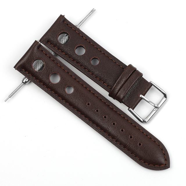 Genuine leather watch straps for men, high quality genuine leather watch accessories, 18mm, 20mm, 22mm, 24mm, black and brown