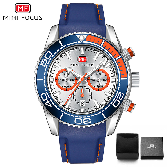 Men's Watches Top Brand Luxury Quartz Waterproof Fashion Multifunction Sports Wristwatches Relogio Masculino Black Silicone Strap