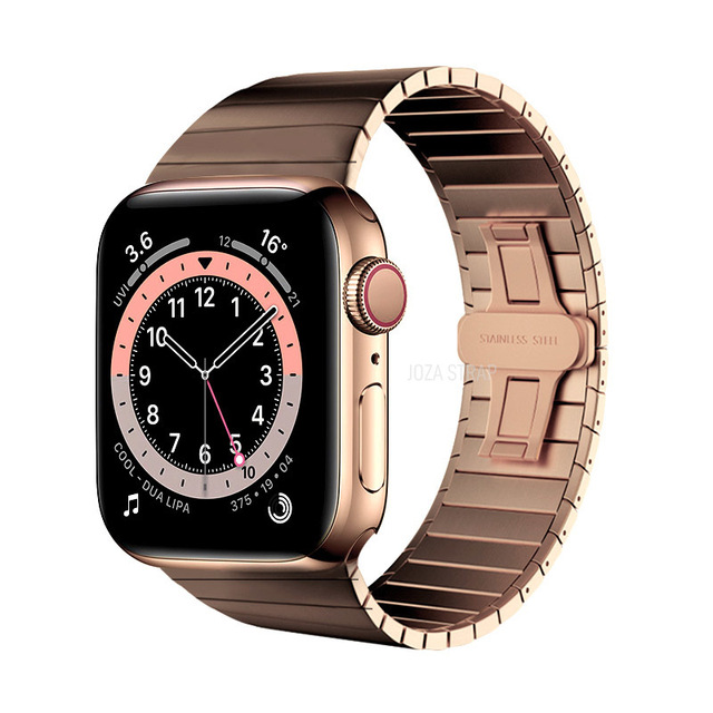 High Quality Stainless Steel Strap for Apple Watch Series 7 Band 41mm 45mm Metal Bracelet Band for iwatch 6 5 4 44mm 40mm Correa