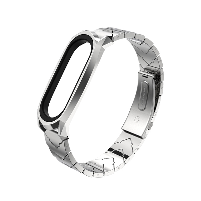 Strap for Xiaomi Mi Band 6 5 NFC Universal Metal Wrist Bracelet for Mi Band 4 Strap Stainless Steel Wristbands for Mi Band 3 Correa