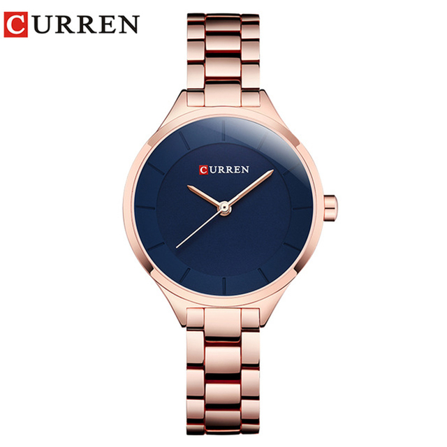 CURREN Fashion Creative Design Ladies Quartz Watch Woman Luxury Stainless Steel Women Watches Casual Female Clock