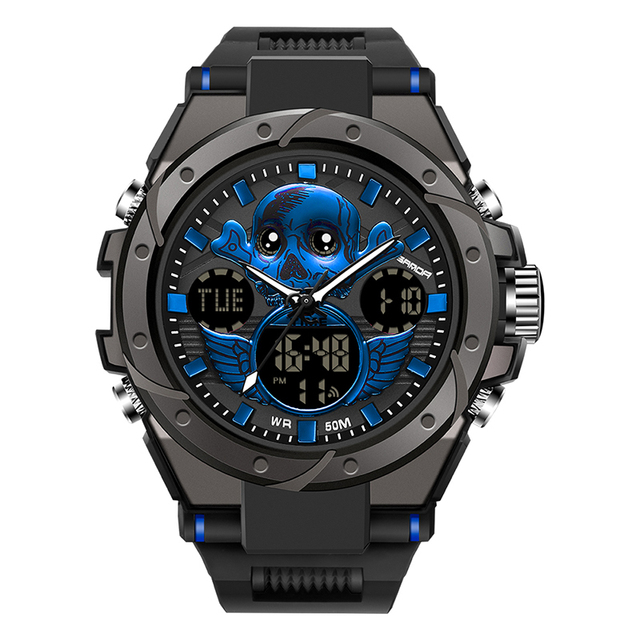 G Style Military Watches Shockproof Men Fashion Skull Watch Electronic Quartz Man Sports Wrist Watch Swimming relogio masculino 2022