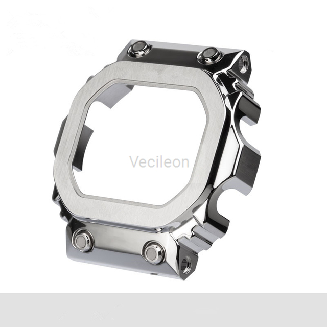 GX56 316 Stainless Steel Watches and Bezel for GX56BB GXW-56 Metal Band Bezel Pro Style Frame with Black Retro Tools