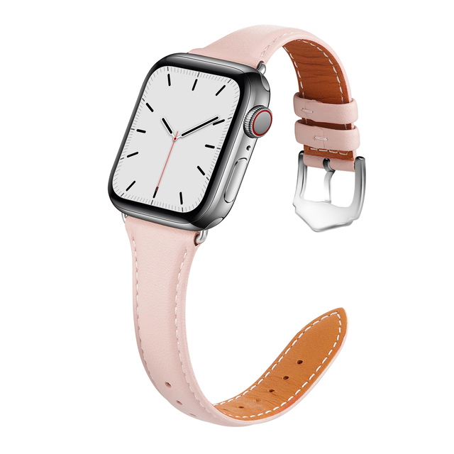 Fashion Leather Strap for Apple Watch Series 6, 5, 4, 3, 2, 1 SE, Buckle, 38, 40, 42, 44mm, Straps, Accessories