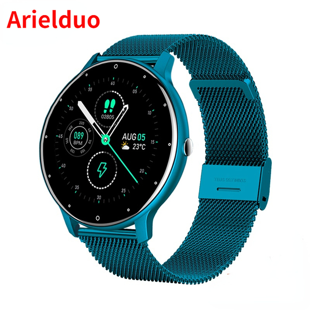 2022 Smart Watch Ladies Full Touch Screen Sport Fitness Watch IP67 Waterproof Bluetooth Android iOS Female Smart Watch