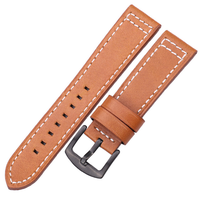 Cowhide Watches 18 20 22 24mm Women Men Quick Release For Samsung Gear S3 Genuine Leather Vintage Band Watch Strap