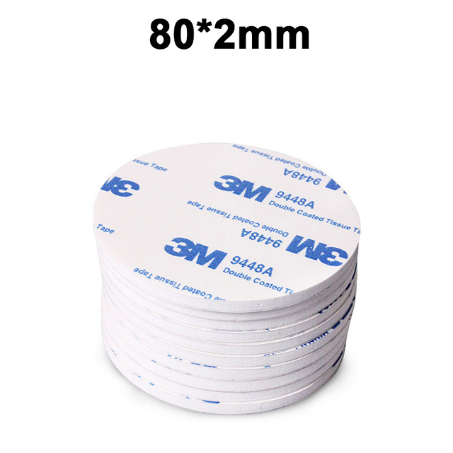 10-100pcs Strong Panel Mounting Tape Double Sided Self Adhesive EVA Foam Sticky Black White Multi Size Include Round Box