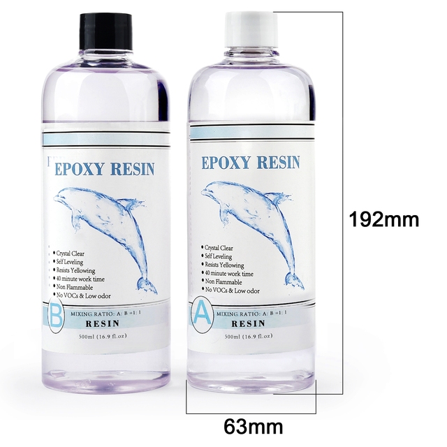 1:1 AB Resin Epoxy Glue High Adhesive Hardener Crystal Glue for DIY Resin Jewelry Making Accessories 100g/200g/400g/500g/1000g