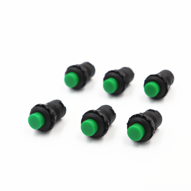 6pcs Self-locking/Momentary Push Button Switch DS228 DS428 12mm Out On Push Button Switch 3A/125VAC 1.5A/250VAC DS-228 DS-428