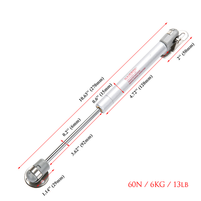 NAIERDI-Brass Door Lift, Hydraulic Gas Support, Cabinet Door Hinge, Kitchen Cabinet Door, 6kg/10kg/15kg