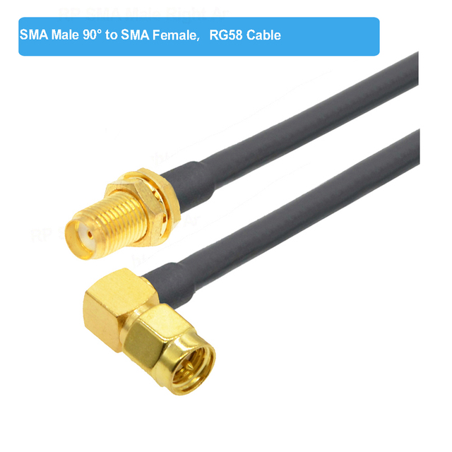 BEVOTOP SMA Male Plug to SMA Female Jack RG58 Cable 50ohm RF Coaxial Pigtail SMA WiFi Antenna Extension Cord Connector Adapter