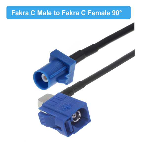 Blue Fakra C RAL 5005 Male Female RG174 Cable GPS Antenna Extension Cord RF Coaxial Pigtail For Car GPS Navigation