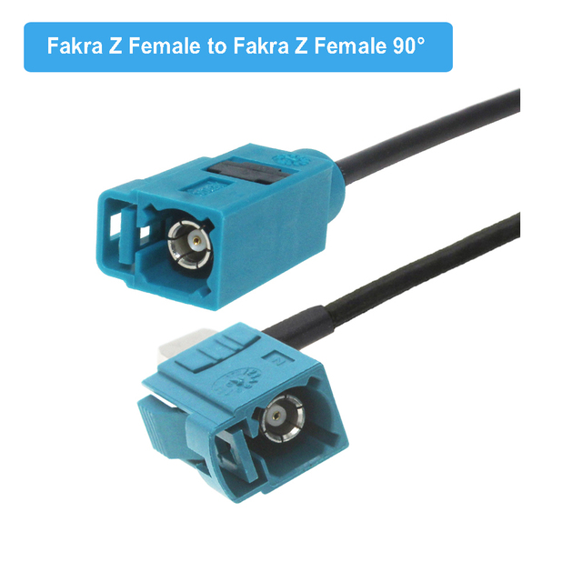 Universal Fakra Z Male/Female RAL5021 Neutral Coding RG174 Cable Auto Navigation GPS Antenna Extension RF Coaxial Pigtail