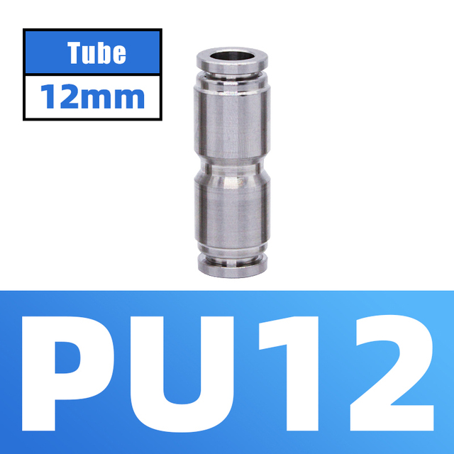 304 Stainless Steel Air Hose Fitting Pneumatic Coupling Tube Coplin Quick Open PG PU4 PU6 PU8 PU10 Trachea Metal Fitting