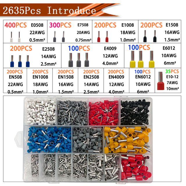 Insulated Wire Connector Terminal Crimping Terminal Cold Crimping Insulated Terminal Crimping Tool 16-6/6-4 Wire Stripper D1