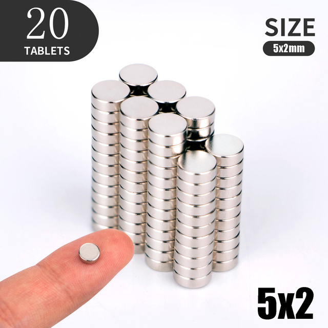 20 40 80pcs/lot 4X2 6x2 5x2 6x1mm Magnet Hot Round Strong Magnet Super Rare Earth Neodymium Magnet 3x2