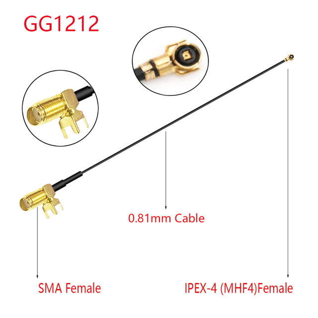 10pcs RG178 Coaxial Cable SMA Flat Female to u.FL/IPX/IPEX1/IPEX4 MHF4 Female Jack Pigtail 3G Antenna Extension Wire Cord