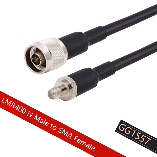 SMA Cable Male to N Female LMR400 Cable 50 Ohm RF Coax Extension Jumper Pigtail for 4G LTE Cellular Amplifier Phone Signal Booster