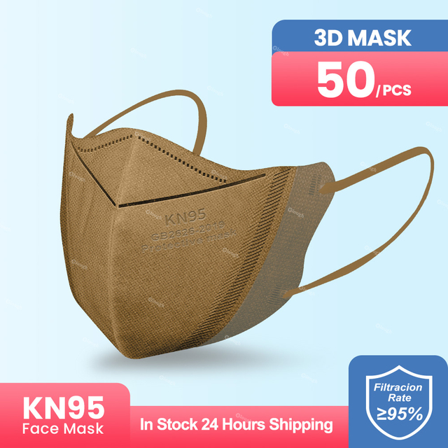 Elough Mask FFP2 CE Certificated 3D Protective Kn95 Face Mask Dust-proof PM2.5 Respirator Filtration Respirator KN 95 Mask