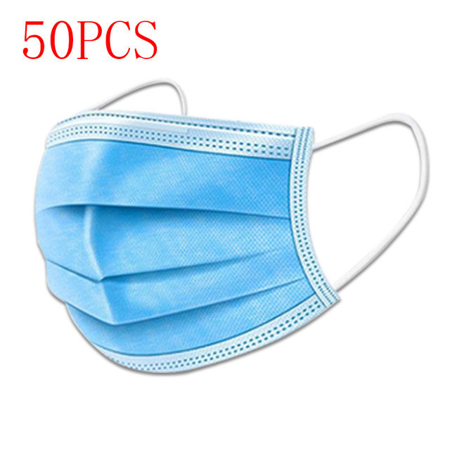 Nonwoven Disposable Masks 3 Layers Face Mask Breathable Disposable Mouth Mask Adult Mascarilla Mask 18 Hours Shipping