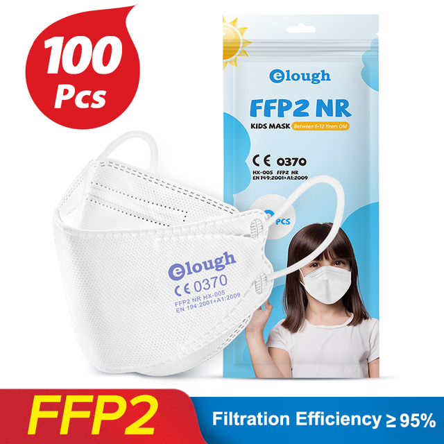 FPP2 Approved Children Mask FFP2Fan Kids Korean Fish Mask Respirator Mask FFP 2 KN95 Face Masks pff2 ffp2reuse zable FFPP2