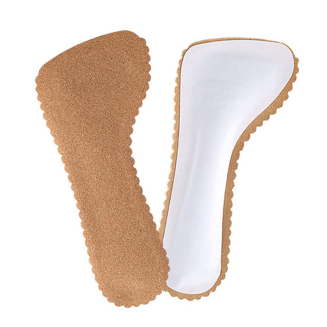 1 Pair Leather Half Foot Pad High Heel Insoles Sweat-absorbent Seven Points Cushion Anti-slip Massage Cushion Insert Foot Care Tool