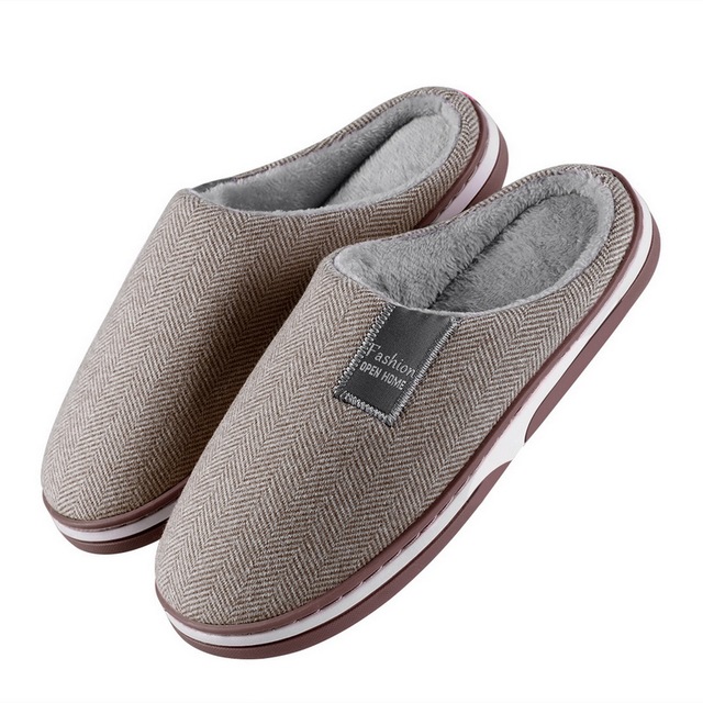 Women Slippers Winter Warm Home Home Soft Non-slip Slippers Men Plush Shoes Thick-soled Warm Plush Slippers Bedroom Fur Slides