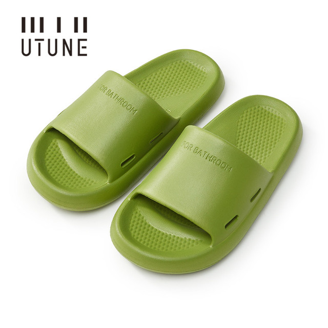 UTUNE Men Slippers Bathroom Four Seasons Comfortable Anti-slip Indoor Women Summer Shoes Bath Couple Home Slippers Fashion